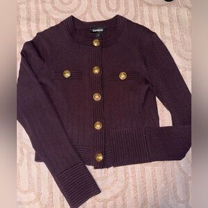 Gold button cardigan